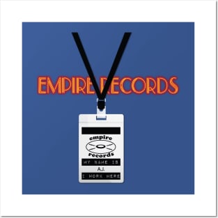 Empire Records Employee Badge - A.J. Posters and Art